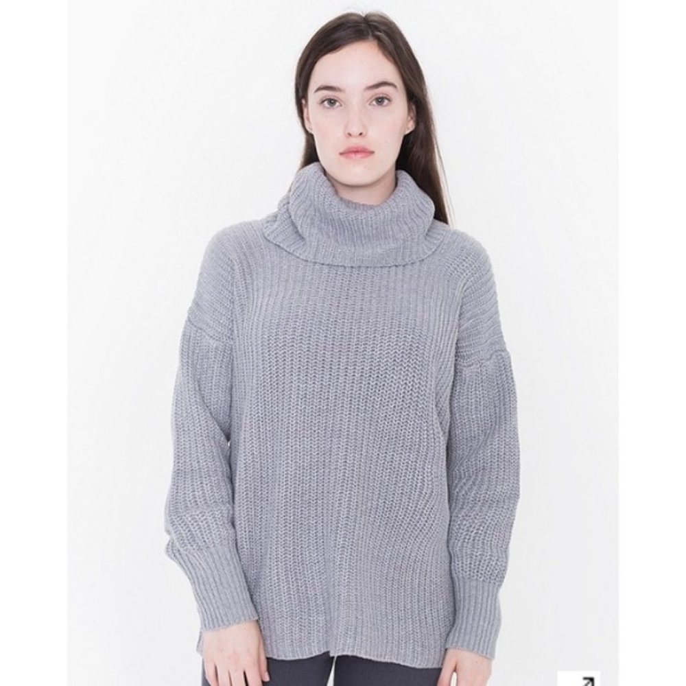 American Apparel Turtleneck Fisherman Sweater
